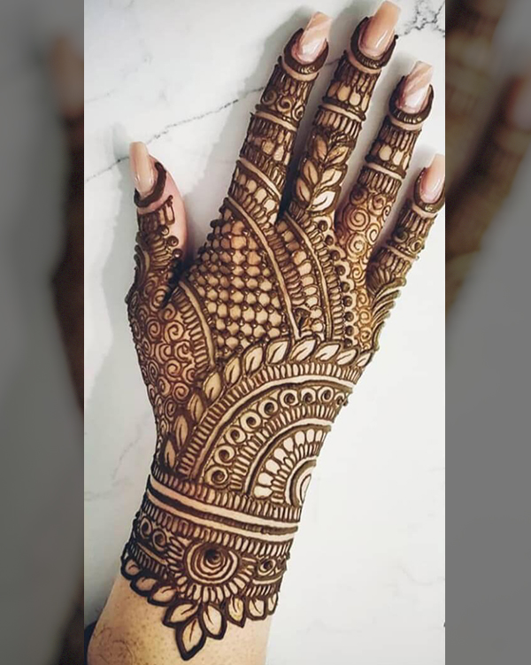 dulhan mehndi design full hand