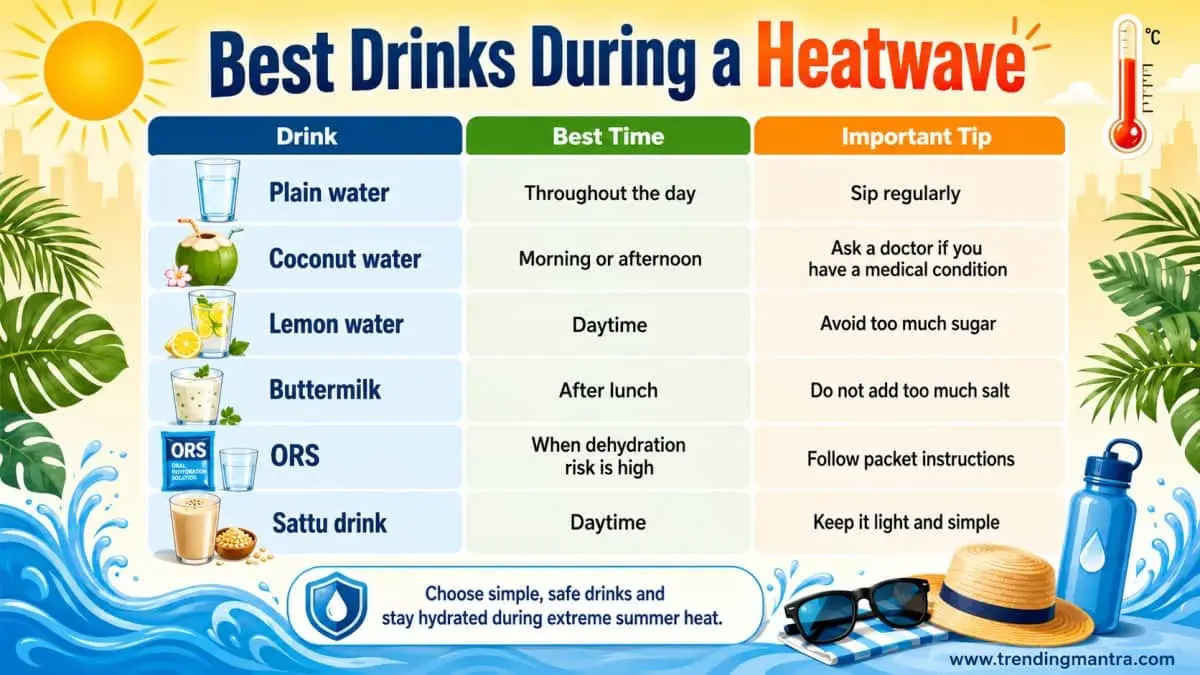 Best Drinks During a Heatwave