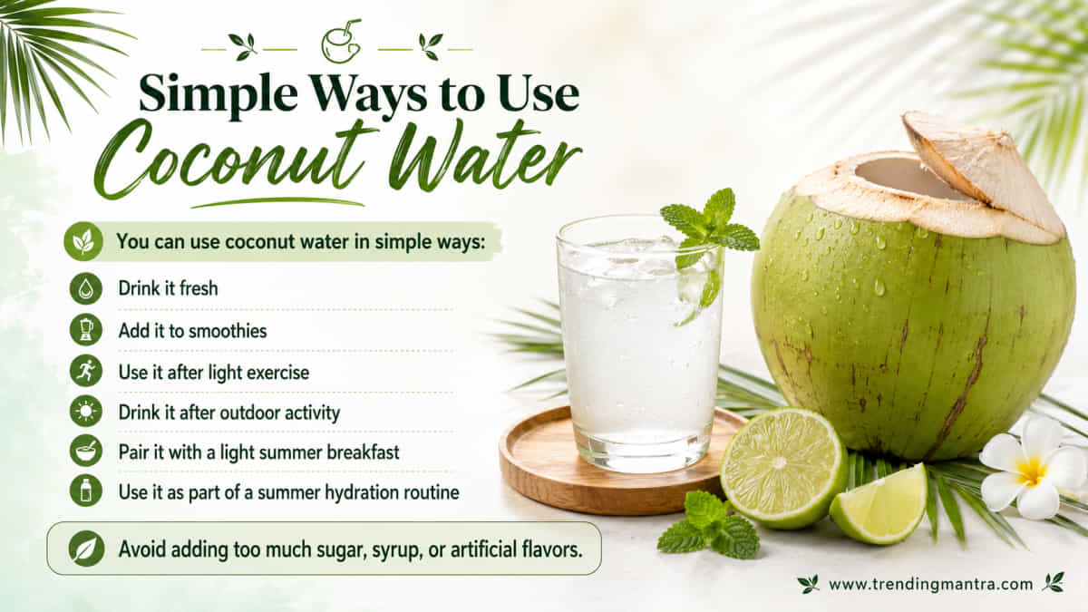 Coconut water benefits in summer for hydration and heat relief..