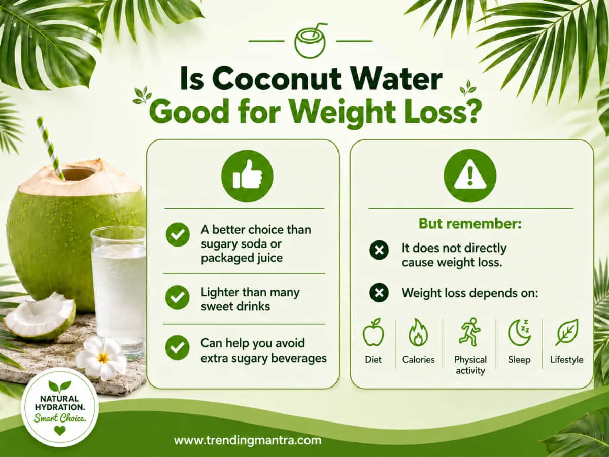 Coconut water benefits in summer for hydration and heat relief.. trendingmantra