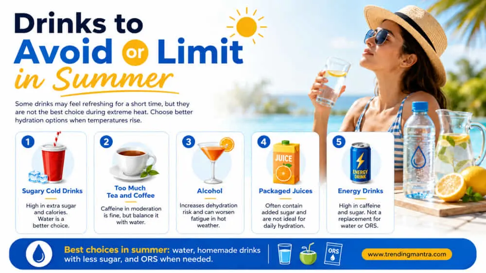 Healthy Indian summer drinks including lemon water buttermilk coconut water and sattu