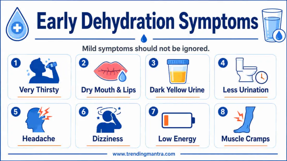 Early Dehydration Symptoms... ORS